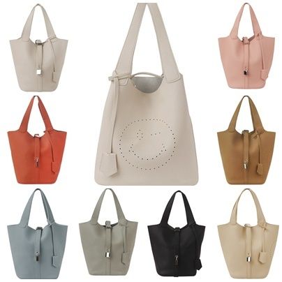 ニコちゃんバック キューブ型 スマイル ニコちゃん パンチング バッグ カラー