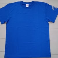 【在庫限り】ロイヤルブルー背面プリントTシャツ