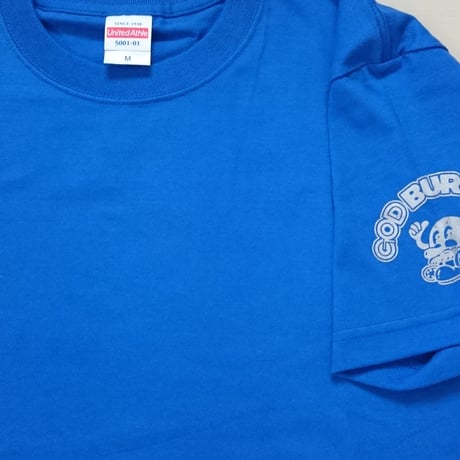 【在庫限り】ロイヤルブルー背面プリントTシャツ