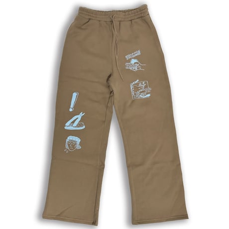 CAT&DOG BRUSHED LINING SWEAT PANTS