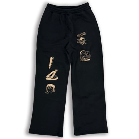 CAT&DOG BRUSHED LINING SWEAT PANTS