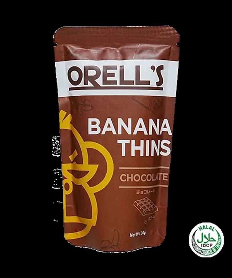 ORELL'S（オレルス）バナナチップス チョコレート味 30g | 西部頭髪 STORE