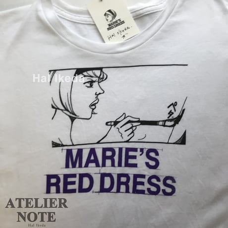 アトリエノート東京 Tシャツ「筆洗い」白 / ATELIER NOTE TOKYO 2023 "brush wash"