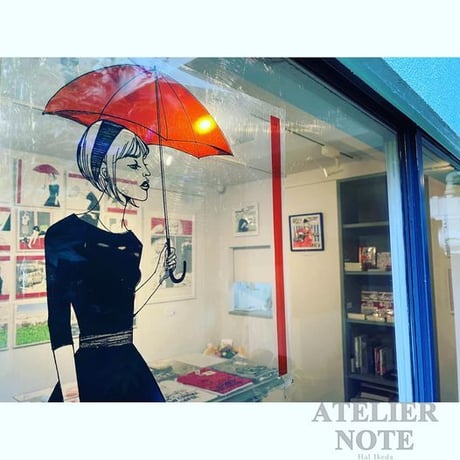 アトリエノート東京 Tシャツ「筆洗い」白 / ATELIER NOTE TOKYO 2023 "brush wash"