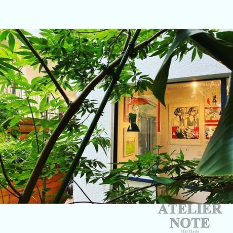 アトリエノート東京 Tシャツ「筆洗い」白 / ATELIER NOTE TOKYO 2023 "brush wash"