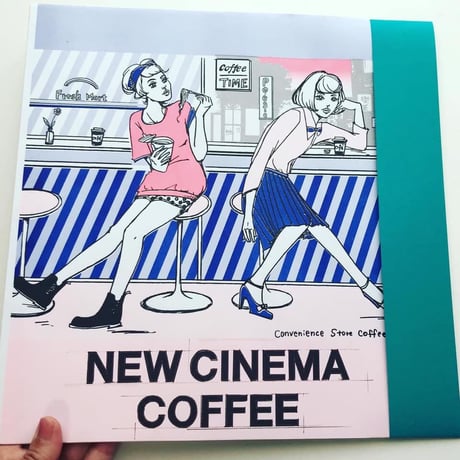 リソグラフ・レコードジャケット作品 "NEW CINEMACOFFEE・Convenience Store's Coffee"