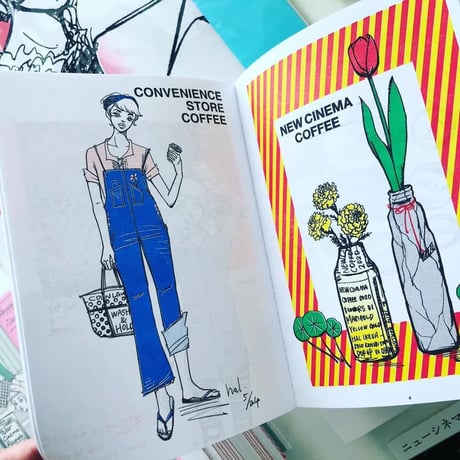 NEW CINEMA COFFEE Flowers ZINE・リソグラフ・ドローイング集