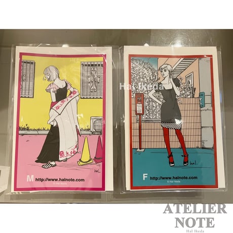 アトリエノート東京 / 大判ステッカー＆ポストカードset / ATELIER NOTE TOKYO 2023 "syd"