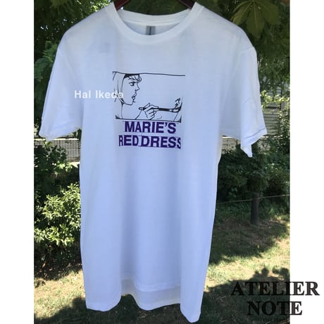 アトリエノート東京 Tシャツ「筆洗い」白 / ATELIER NOTE TOKYO 2023 "brush wash"