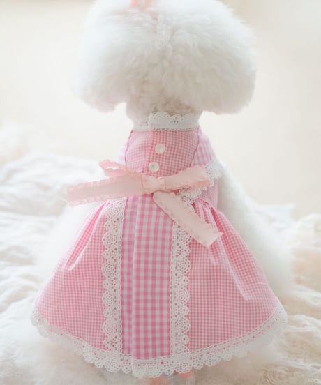 【Picnic of Marie Antoinette】Sweet Vichy Dress (スィートヴィシードレス）Pink（ピンク） XSサイズ・Sサイズ