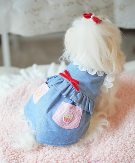 【Jeanie Love 】Ribbon Sweets Dress （リボンスイーツドレス）ブルー　XS/Sサイズ