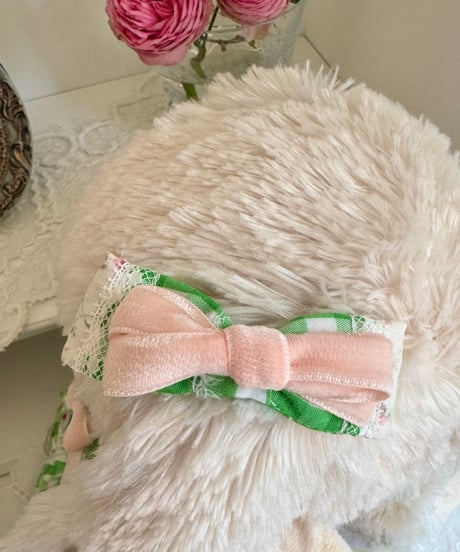 【Vichy】Robe Vichy Verte（ローブヴィシヴェール） ヘアバレッタ