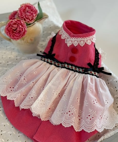 【Sweetie Heidi】Robe Rose Tablier(ローブローズタブリエ)　XS/Sサイズ