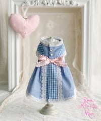 【Picnic of Marie Antoinette】Sweet Vichy Dress (スィートヴィシードレス）Blue（ブルー） XSサイズ・Sサイズ