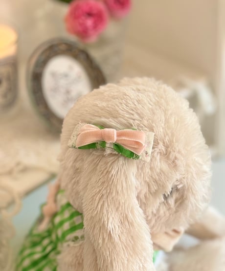 【Vichy】Robe Vichy Verte（ローブヴィシヴェール） ヘアバレッタ