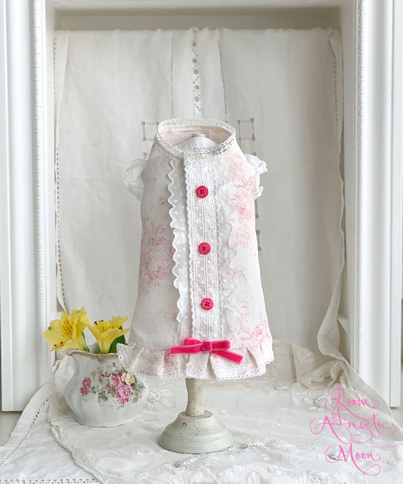 ☆Sサイズのみ☆【Botanical Love】Powder Pink Rosie Dre ☆Sサイズのみ☆【Botanical Love】Powder Pink Rosie Dre