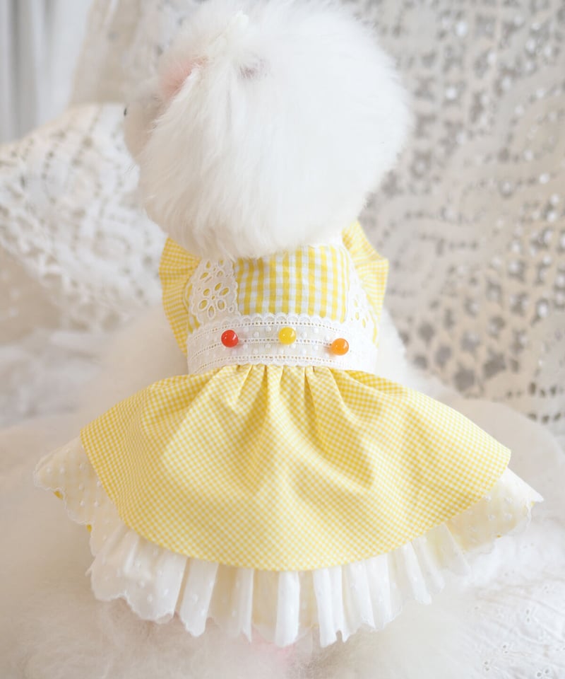 ラスト1枚XSサイズ*【Vichy】Lemon Drop Dress(レモンドロップ ラスト1枚XSサイズ*【Vichy】Lemon Drop Dress(レモンドロップ