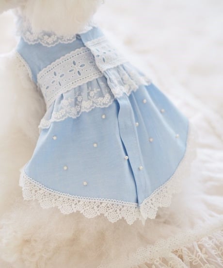 【 Picnic of Marie Antoinette】XSサイズ/Robe en jean （ローブアンジーン）　ピンク/ブルー