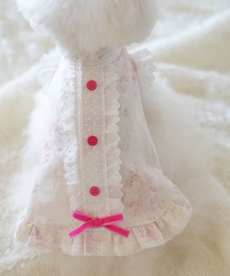 ☆Sサイズのみ☆【Botanical Love】Powder  Pink  Rosie Dress（パウダーピンクロージードレス）