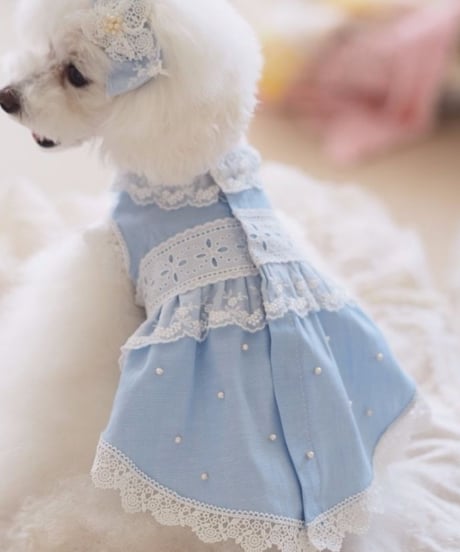 【 Picnic of Marie Antoinette】XSサイズ/Robe en jean （ローブアンジーン）　ピンク/ブルー