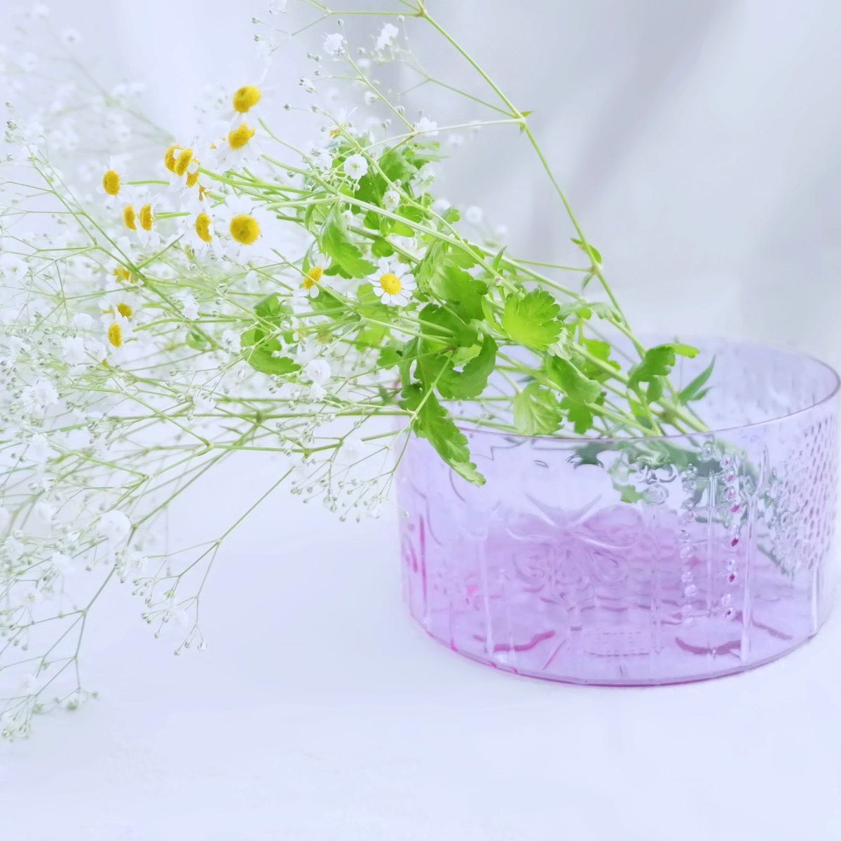 nuutajarvi / FLORA（ ヌータヤルヴィ/フローラ） ボウル 19cm アメジ