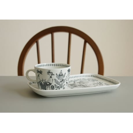 ARABIA/Emilia (アラビア/エミリア）カップ&プレートセット　No.4