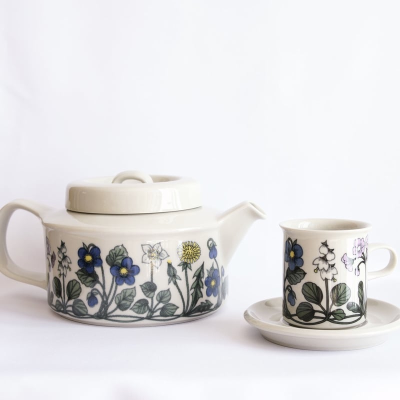 蓋なし】 Arabia アラビア バレンシア ティーポット 【公式通販】