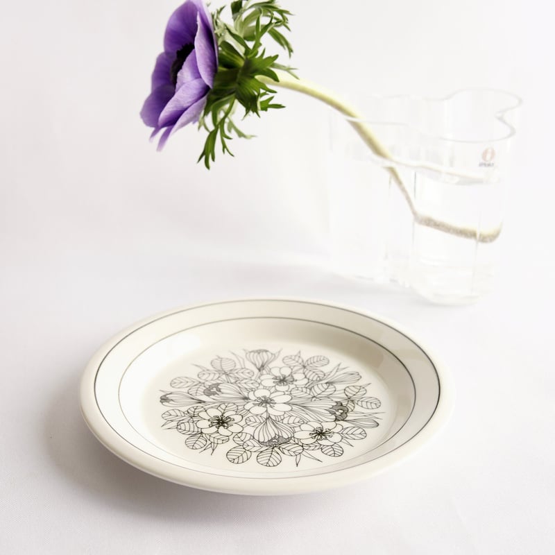 ARABIA krokus アラビア　クロッカス　ケーキプレート 楽天市場】アラビア クロッカス プレート 15x19cm ブラック / ARABIA