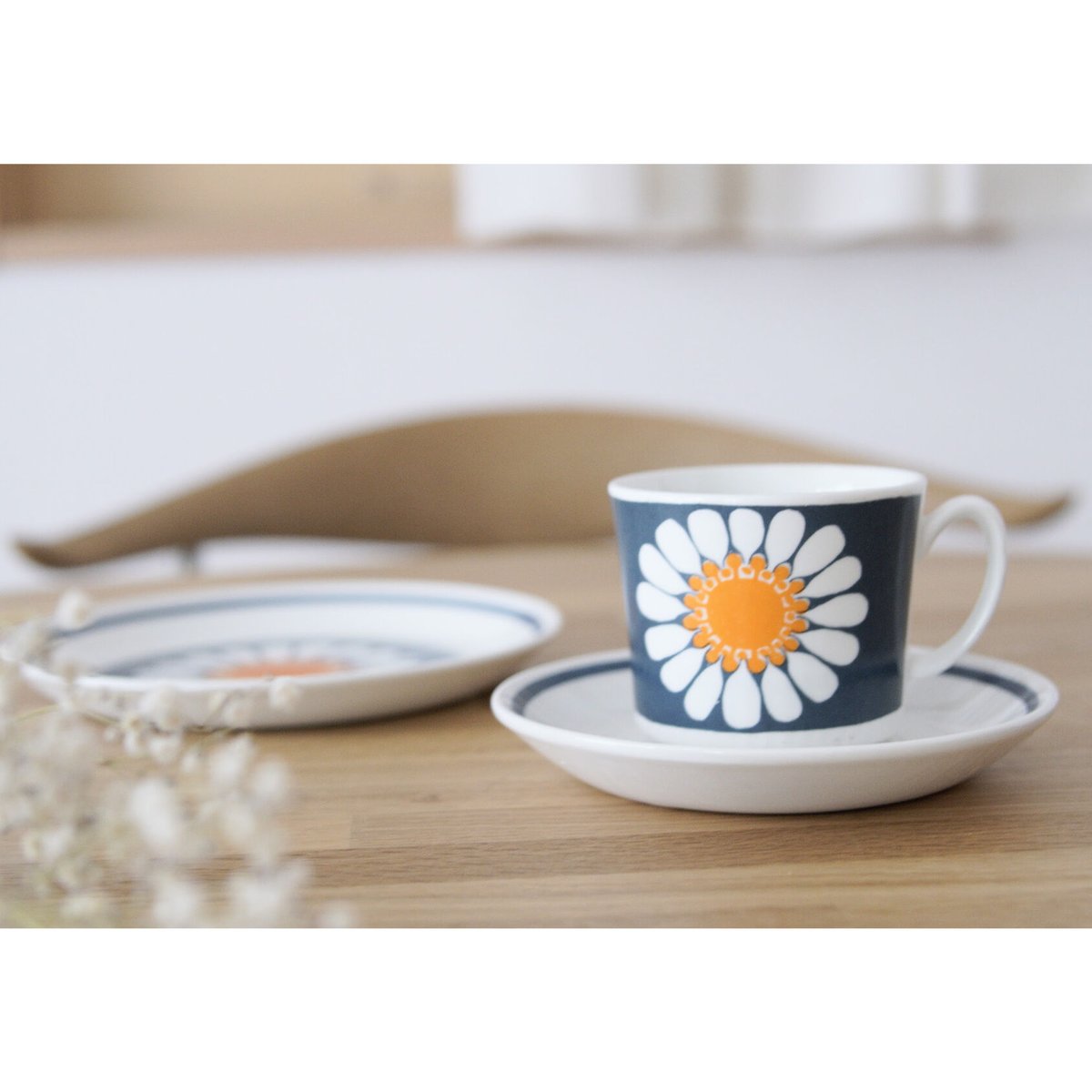 Figgjo】フィッギオ デイジー カップ&ソーサー&プレート2セット③④
