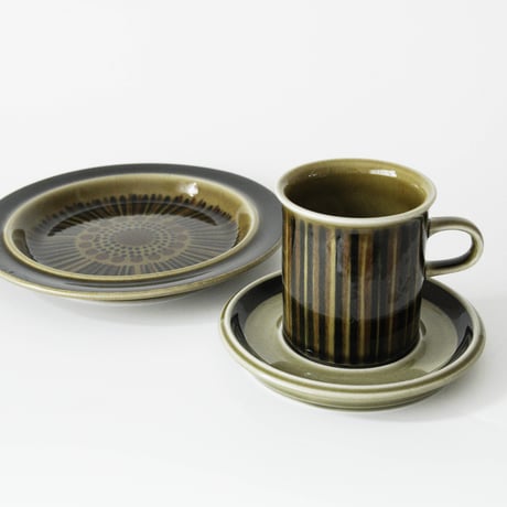 ARABIA/Kosmos(アラビア/コスモス）コーヒーカップソーサートリオ