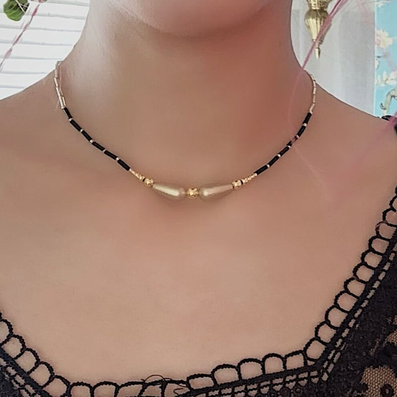 フランスアンティークのチョーカー Vintage Chain Necklace Kihei Chain Necklace Choker Silver