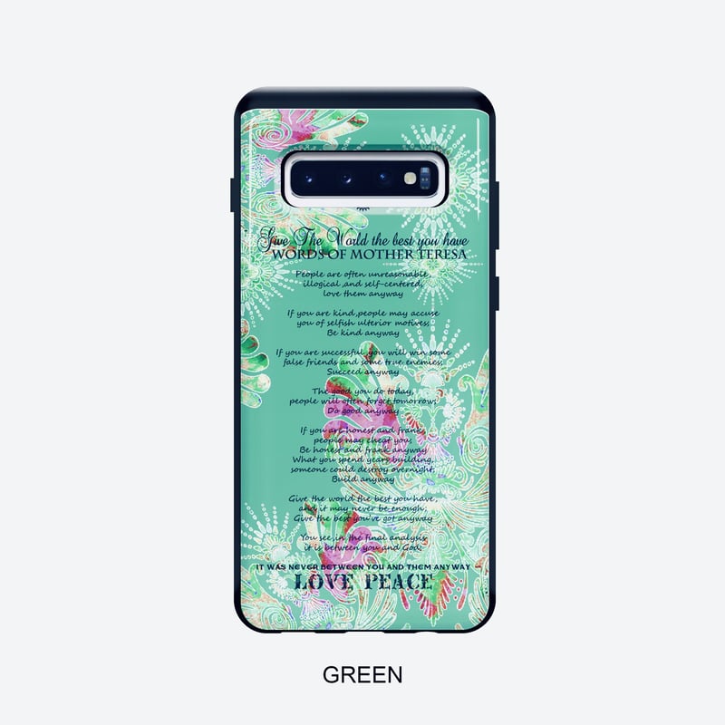 Android-GALAXY S10プラスケース（カード収納付き耐衝撃）☆ FLY-WORD