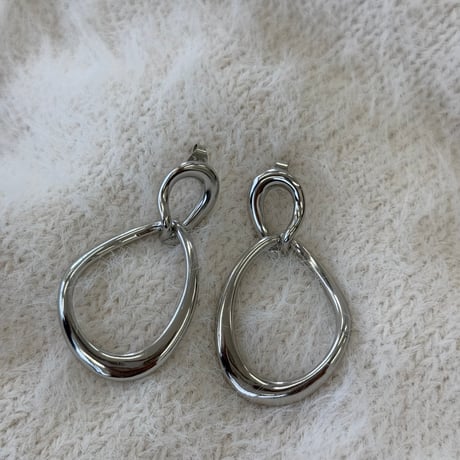 サージカルボリュームフープピアス.イヤリング