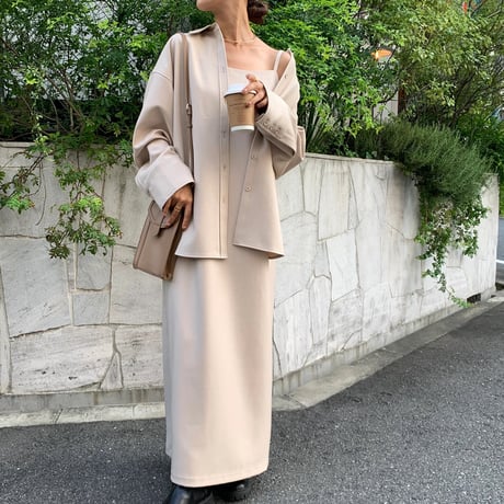 上質ニュアンスキャミソールワンピース