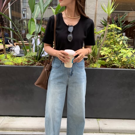 やわらかワッフルストレッチ2wayTee