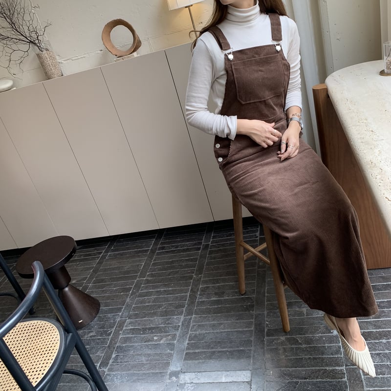 コーデュロイサロペットスカート | BLATE 