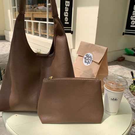 ポーチ付き上質ショルダーbag