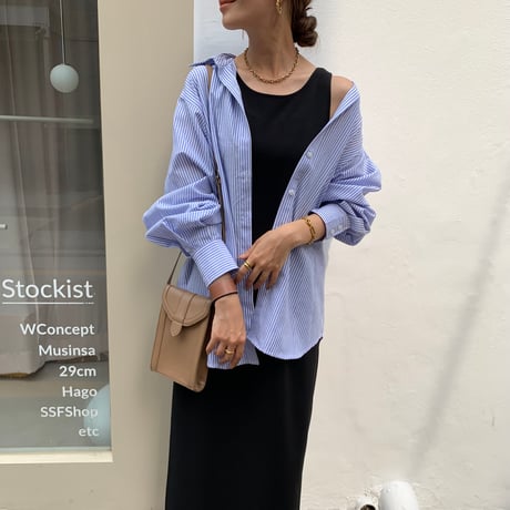 ストレッチストレートワンピース