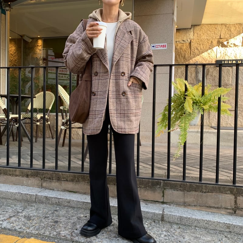 1/21入荷・裏起毛細見えフレアパンツ | BLATE