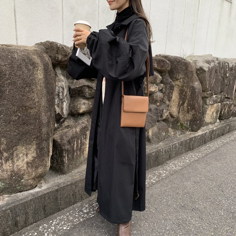 ステンカラーボリュームスリーブコート | BLATE