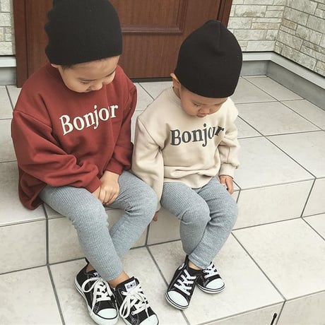 BONJOUR裏起毛スウェット