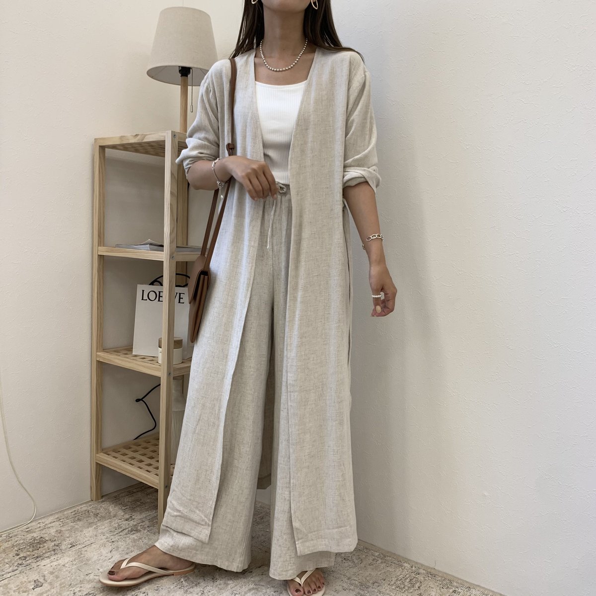 即完売　かぐれ　リネンロングガウン 春秋【ブラック】コットンリネン後ろ丈長めドレープガウンコート