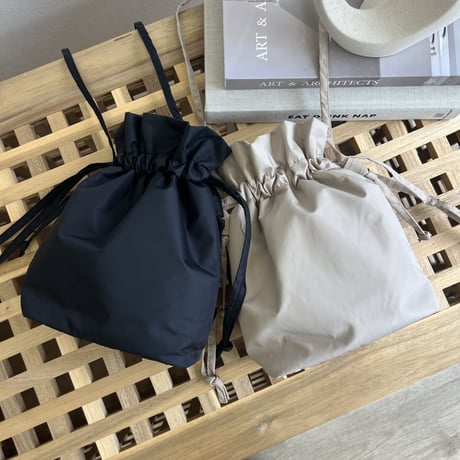 撥水巾着bag