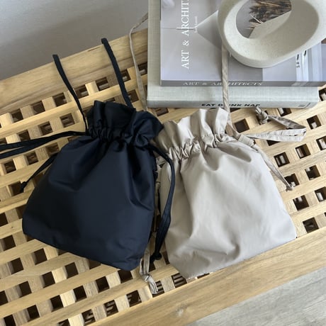 撥水巾着bag