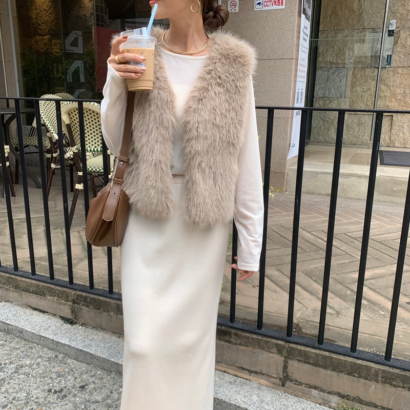 BLATE・10/20入荷商品・エコファーショートベスト 10/20入荷商品・エコファーショートベスト | BLATE