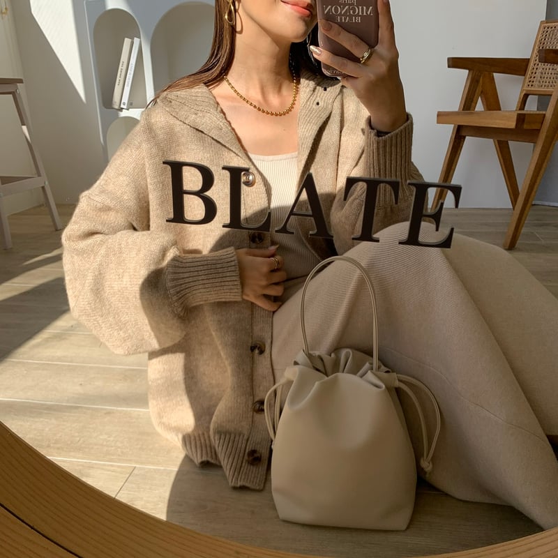 2wayもちもちボリュームハイネックニット | BLATE