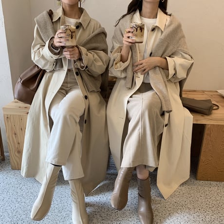 スプリングステンカラーコート