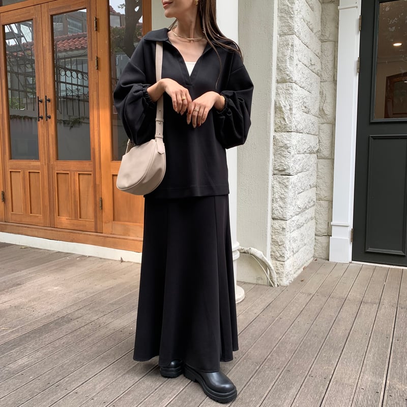 ディセンバーメイ ブラック スカートMサイズ⭐︎美品 とろとろリラックス美脚マーメイドスカート | BLATE