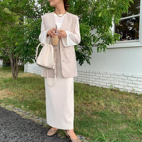 シンプル美ラインニットタイトスカート