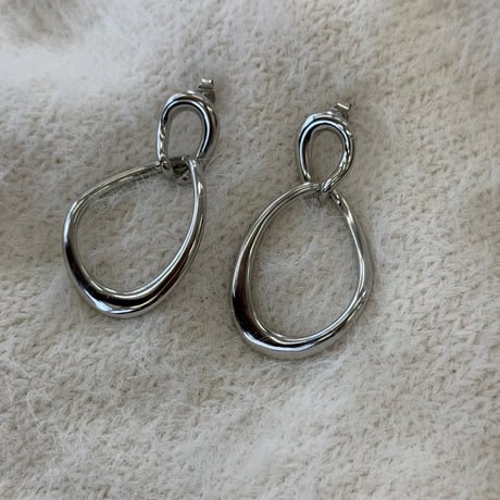 サージカルボリュームフープピアス.イヤリング